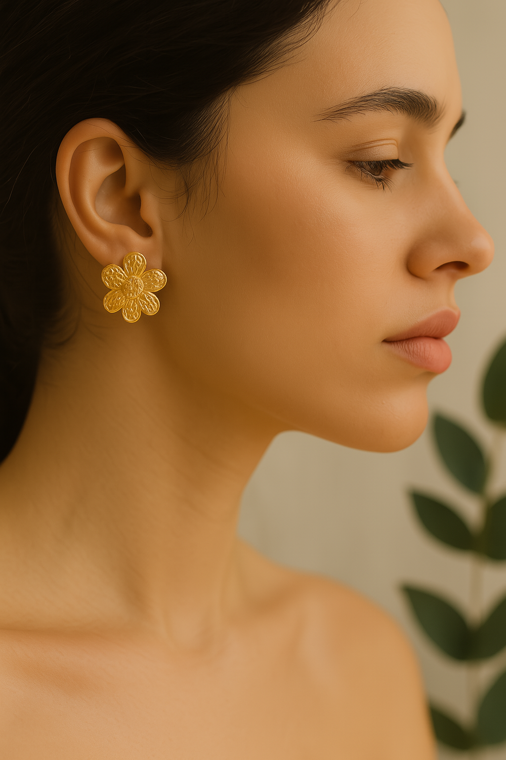 Style elegant flower earrings