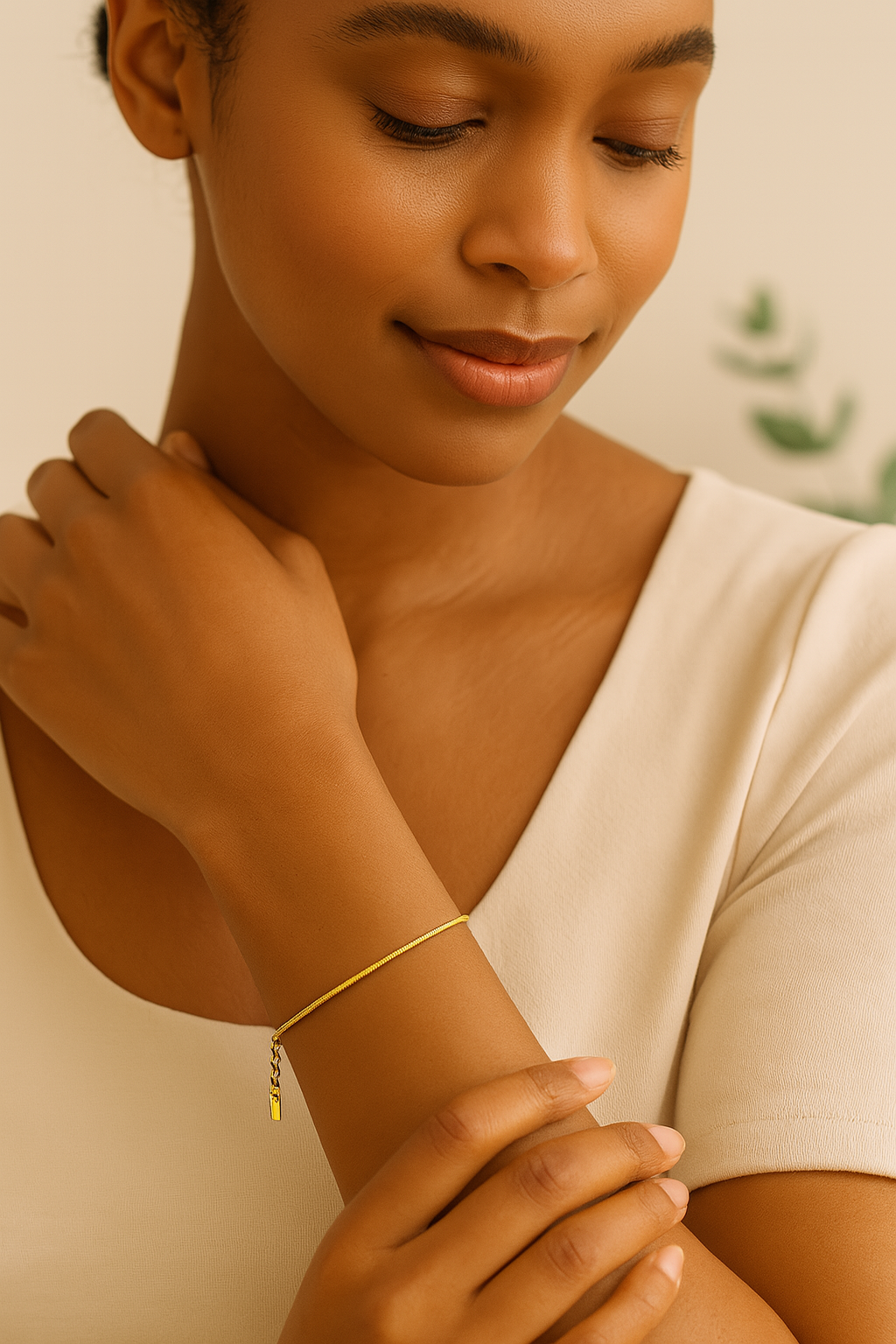 Simple style titanium Bracelet