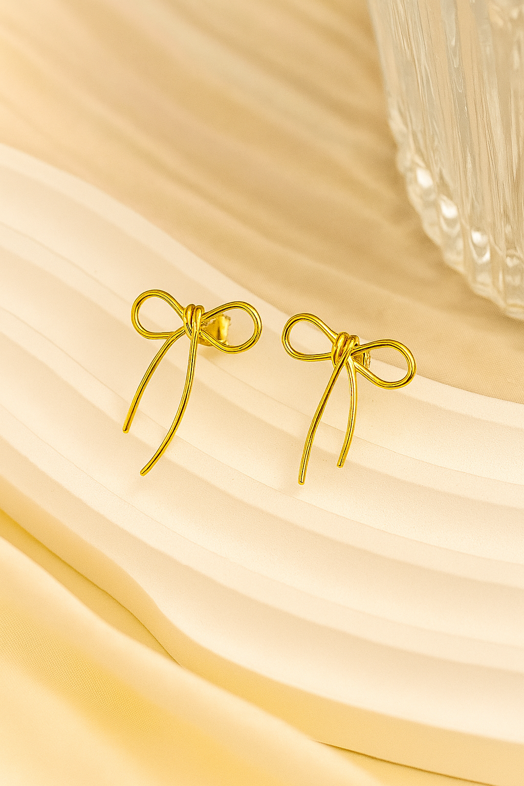 Elegant butterfly knot earrings, european style