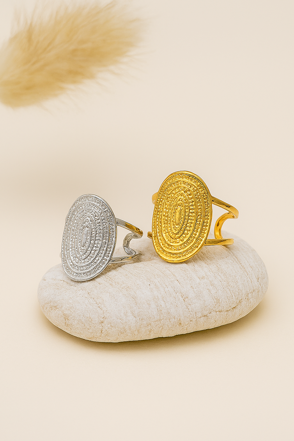 Rings vintage style oval
