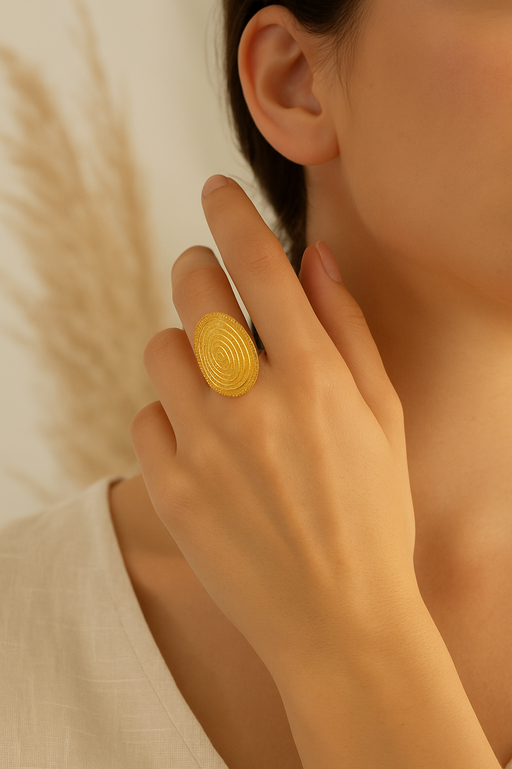 Rings vintage style oval