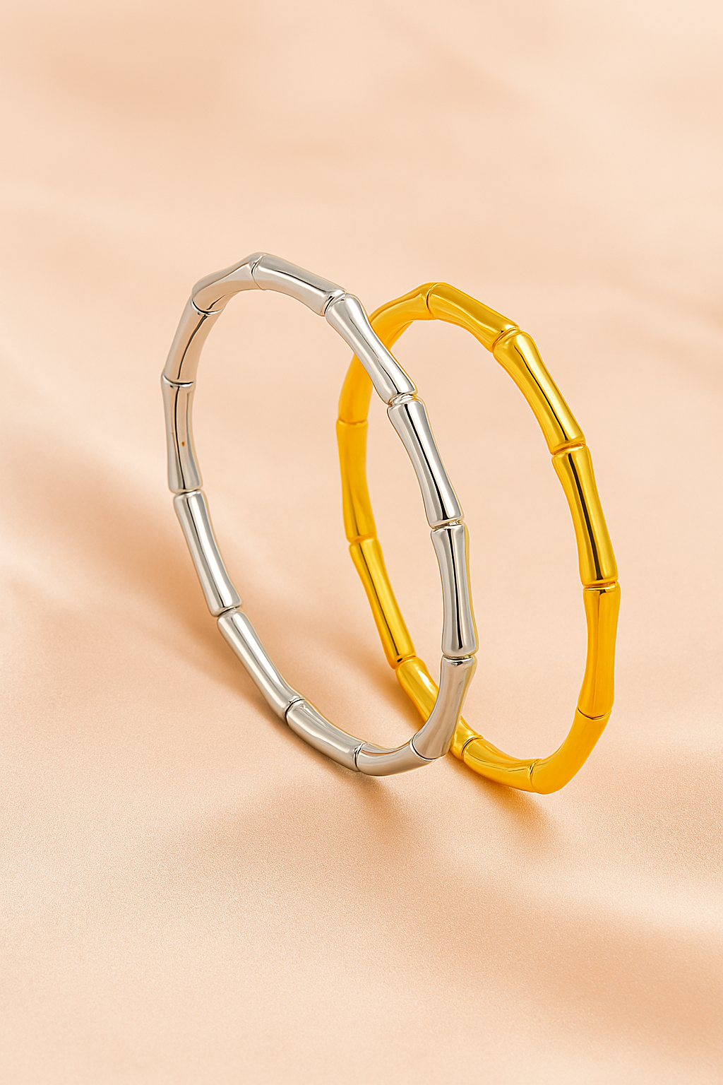 Bamboo-shaped bracelets