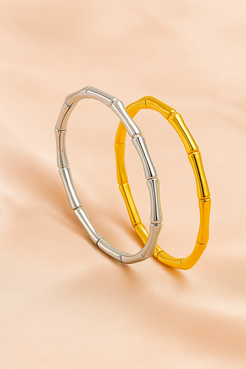 Bamboo-shaped bracelets