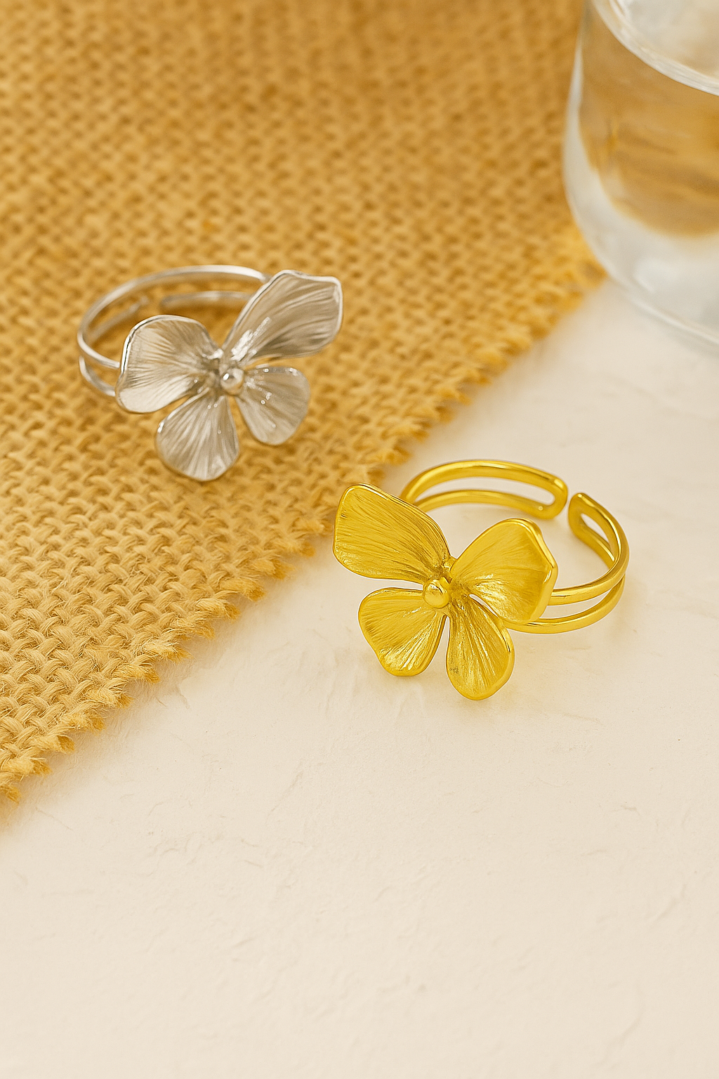 Cute open rings with bow knot