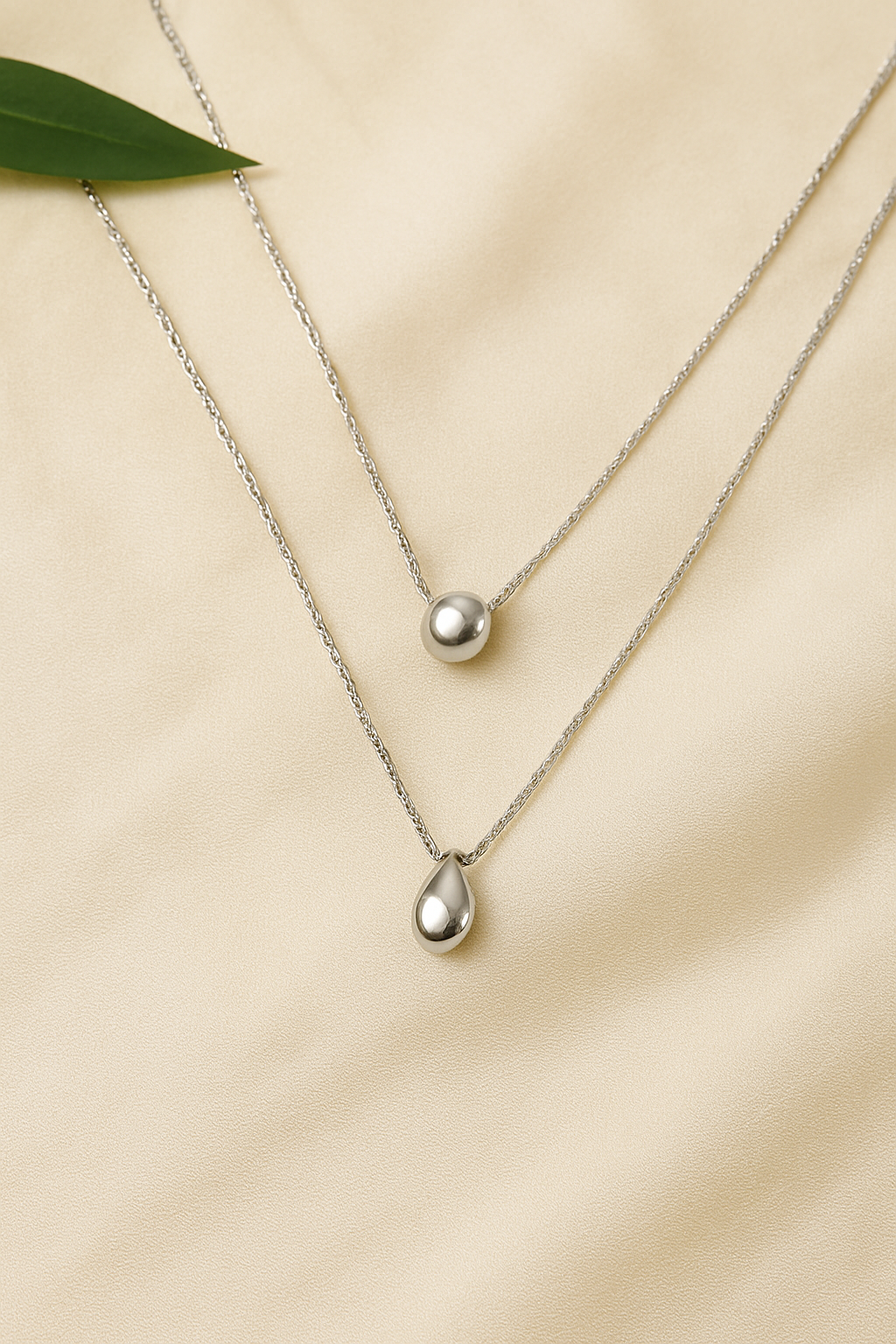 Classic style double layer necklaces