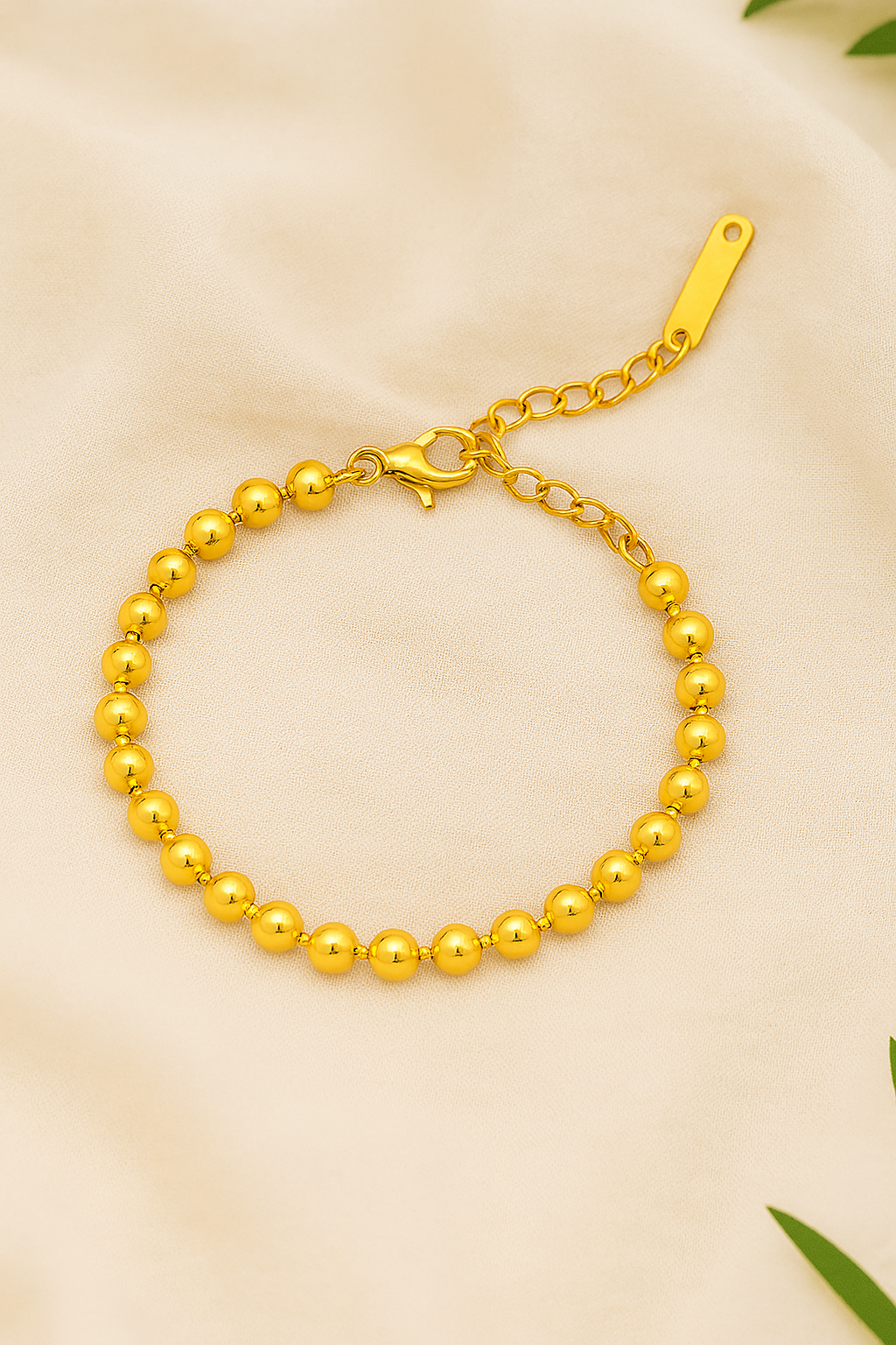 Simple style titanium pearl bracelet