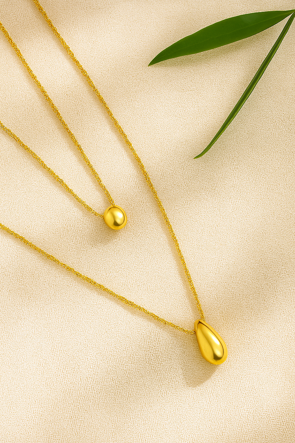 Classic style double layer necklaces