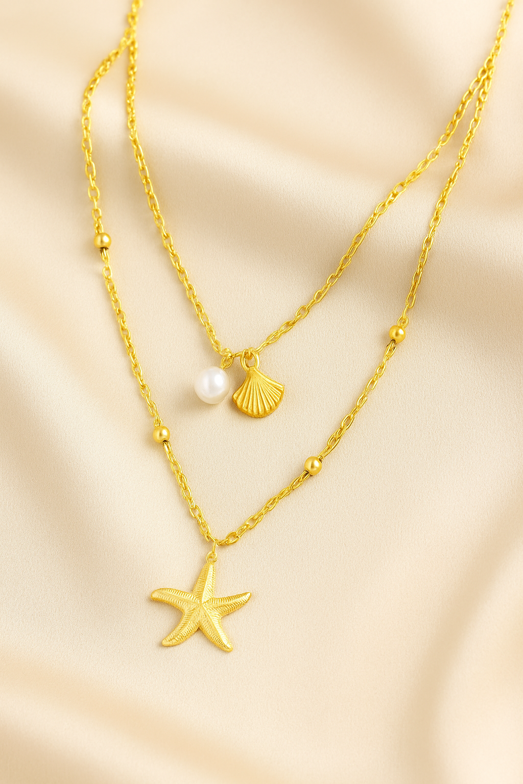 Starfish shell necklaces