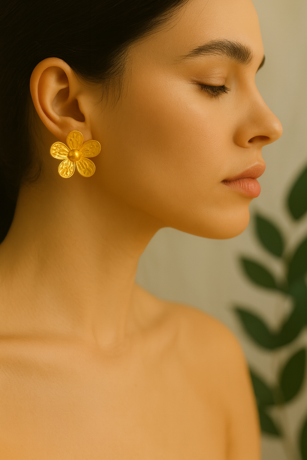 Style elegant flower earrings