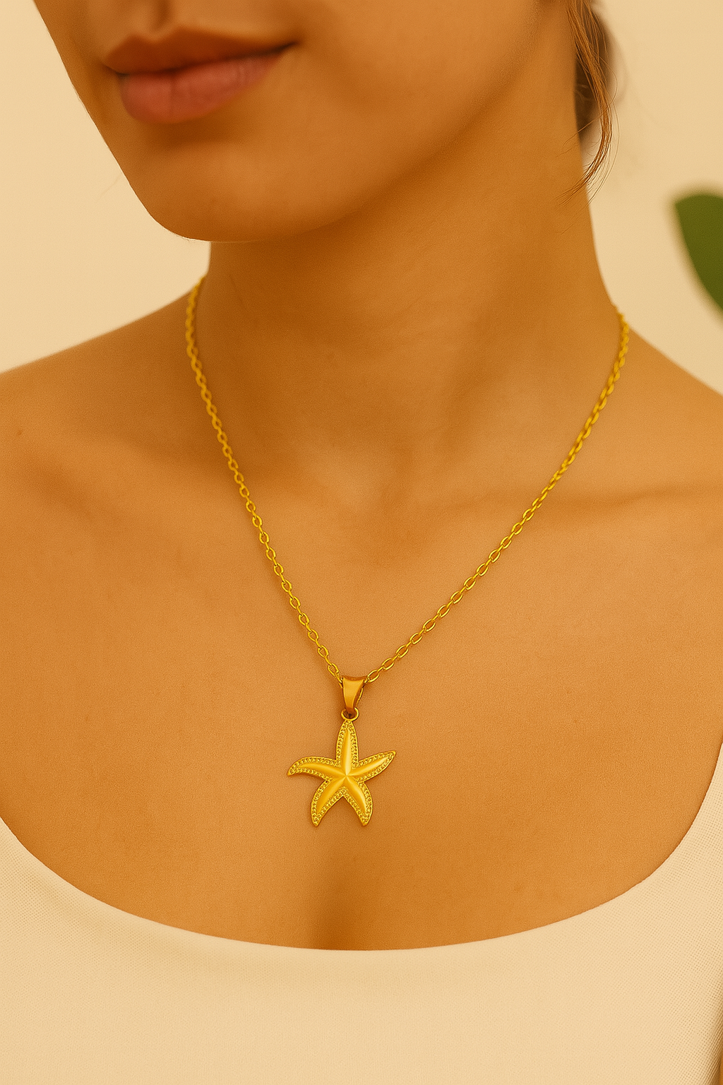 Necklace starfish beach style