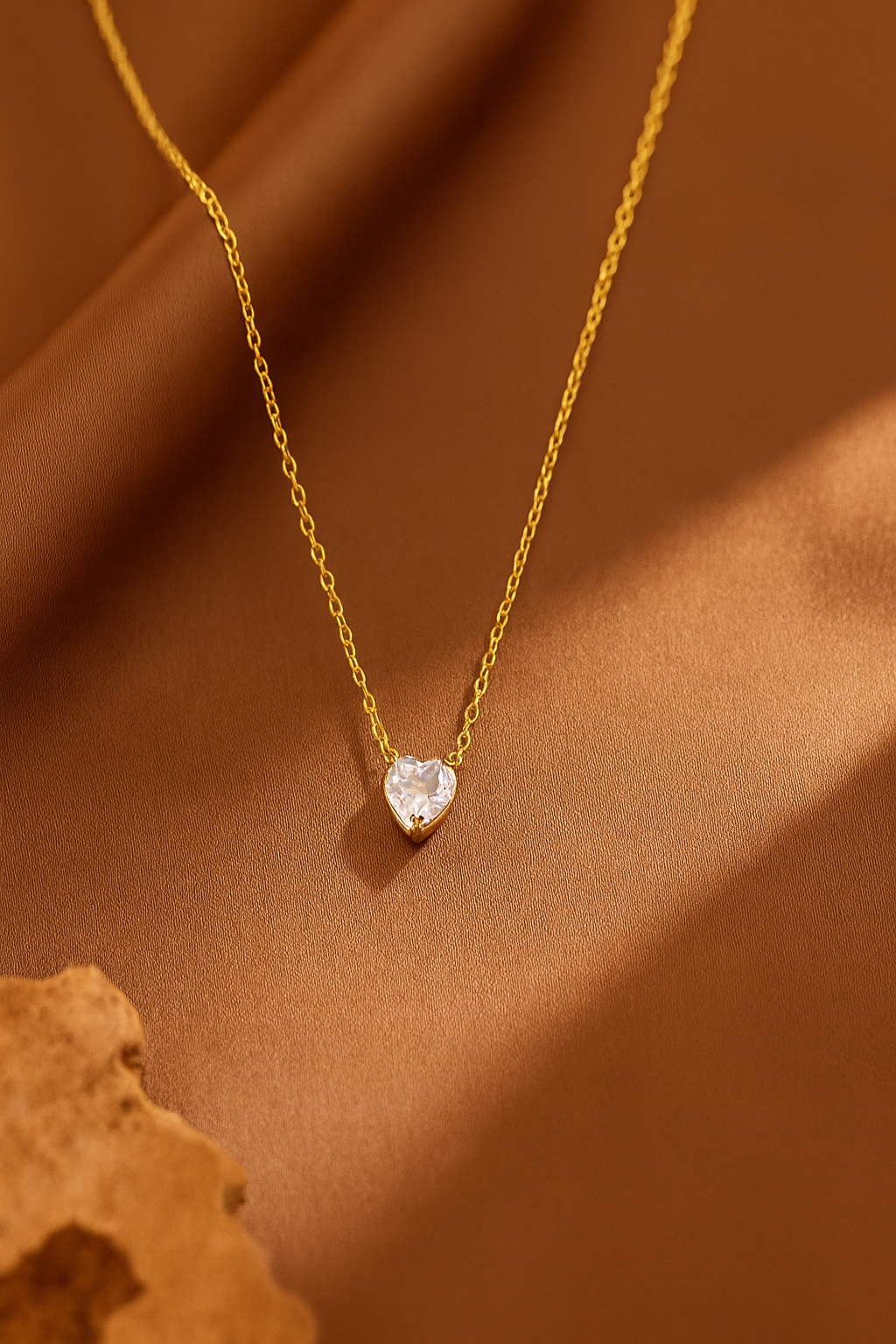 Diamond heart necklace