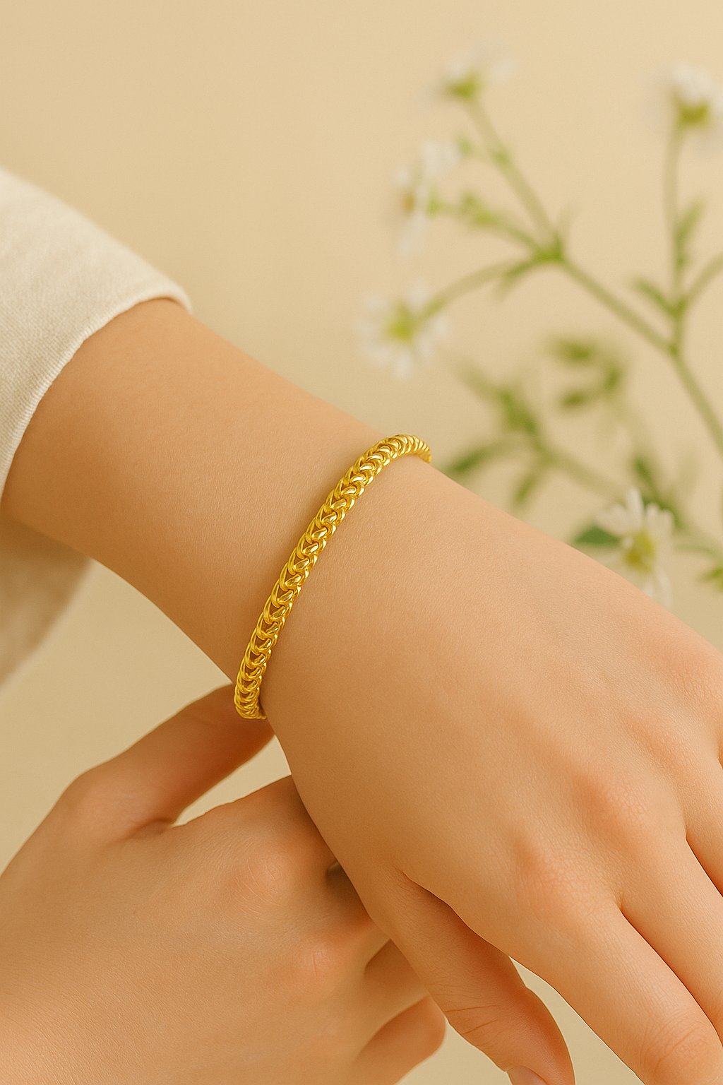 Chain-effect link bracelets