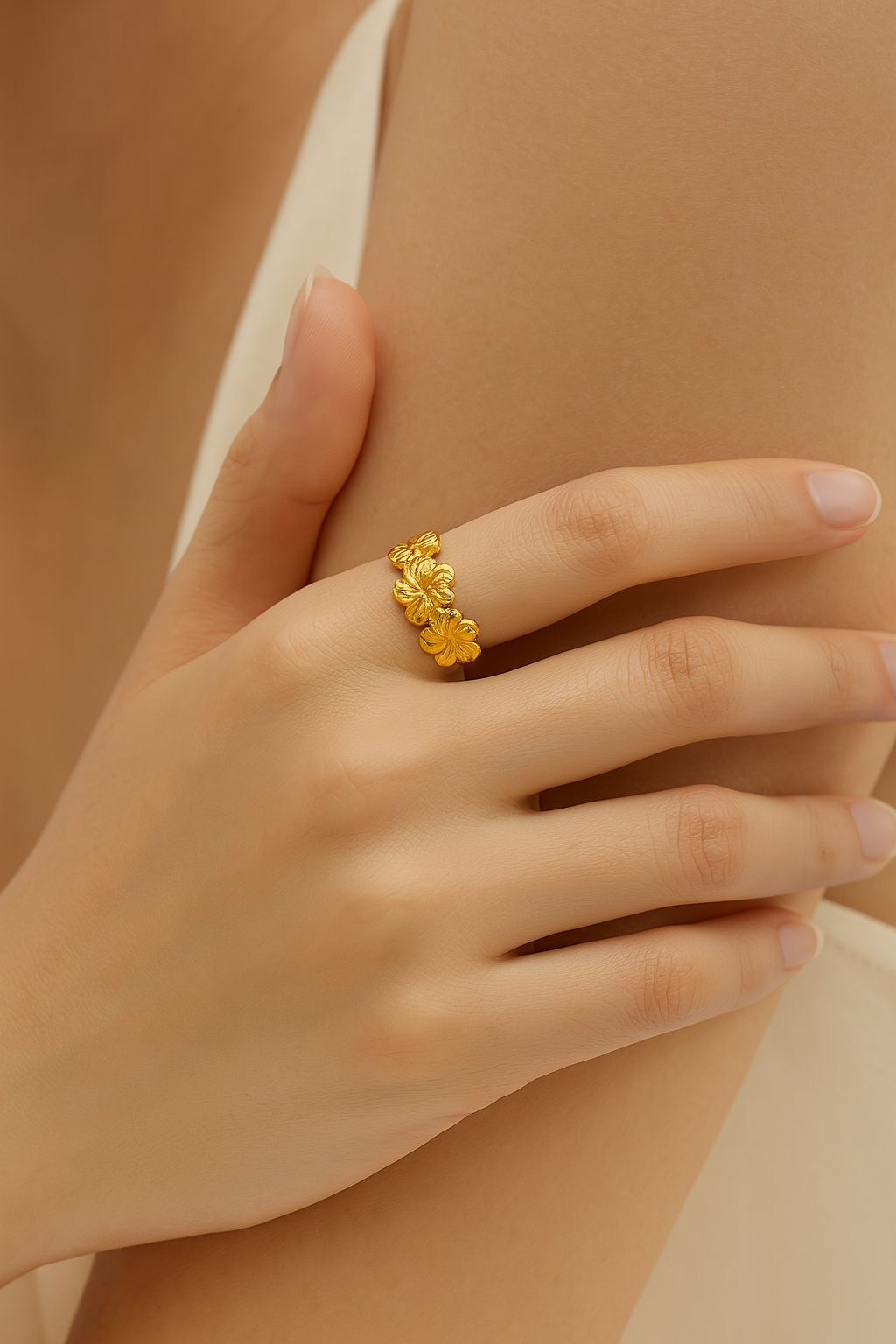 Modern Floral Ring