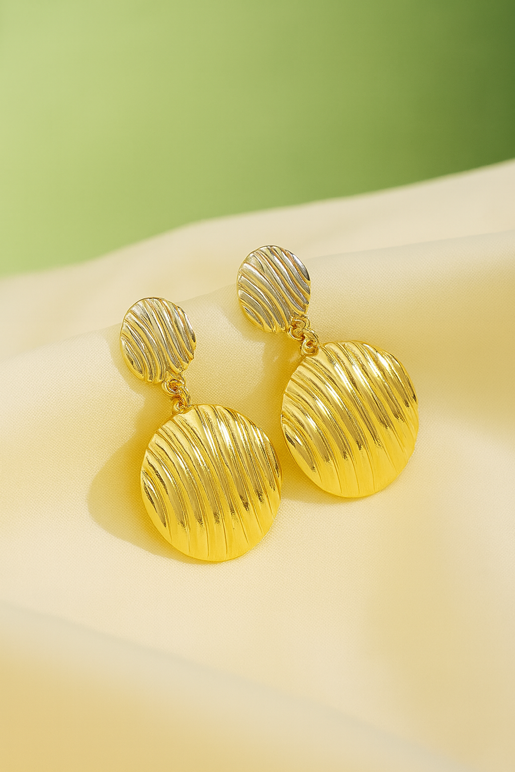 Round Drop Earrings