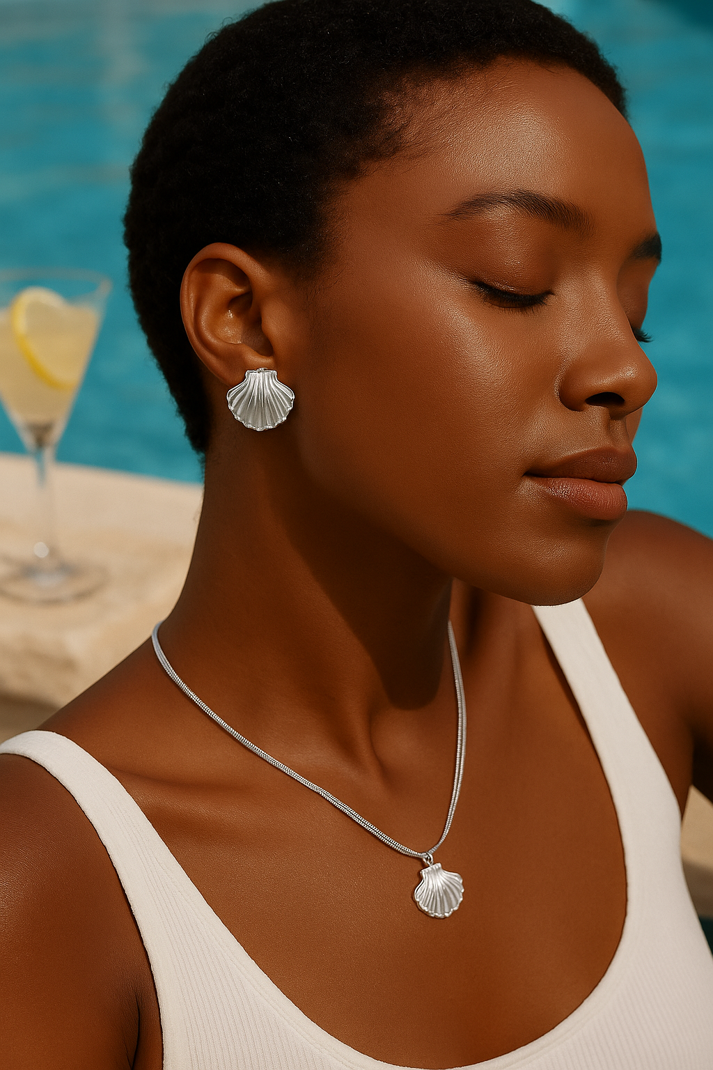 Shell-shaped earrings