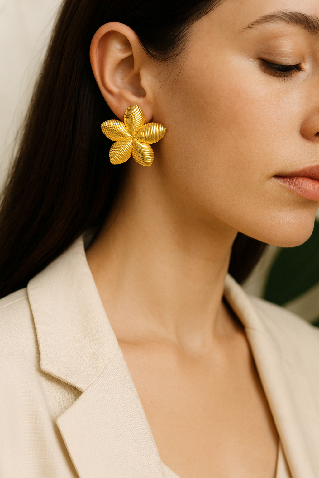 Flower earrings