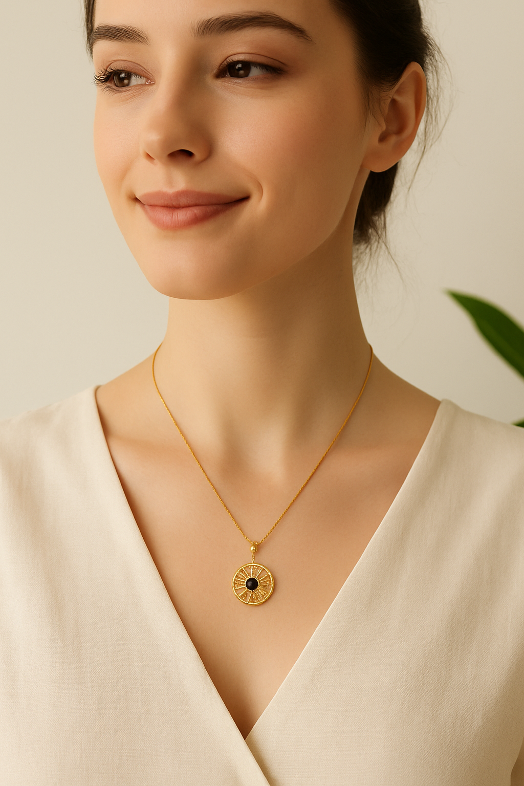 Sun necklace