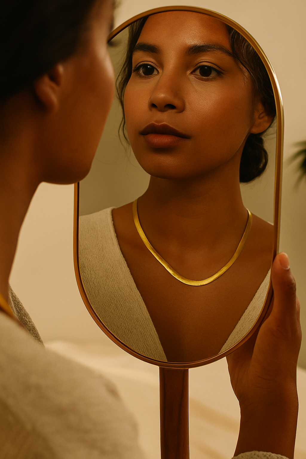 Style plating geometric necklace